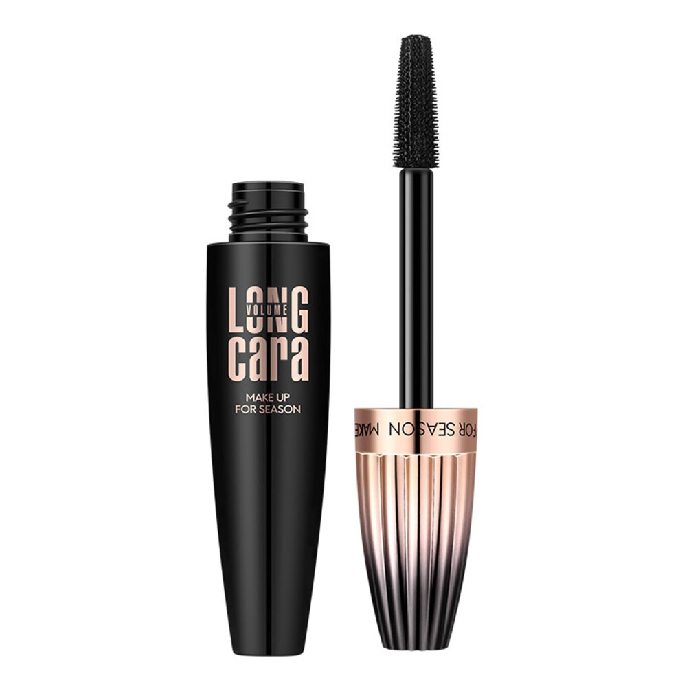 Eonfave Black Waterproof Mascara - 4D Silk Fiber Eyelash Mascara - Curling Mascara Longer & Thicker Lashes, Voluminous Eyelashes, Clump-Free, Adds Length