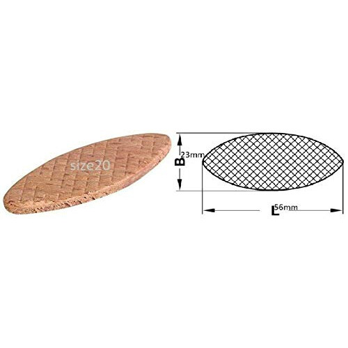 TERF 50 Pcs High Quality Beech Wood Joining Biscuits Size No - 20 1