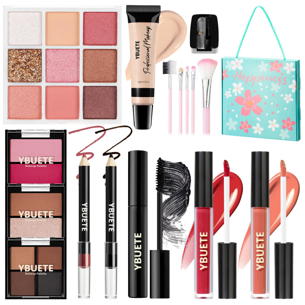 Ybuete Makeup Kit For Teens Girls Women,Portable Makeup Present Set For Beginners & Professionals