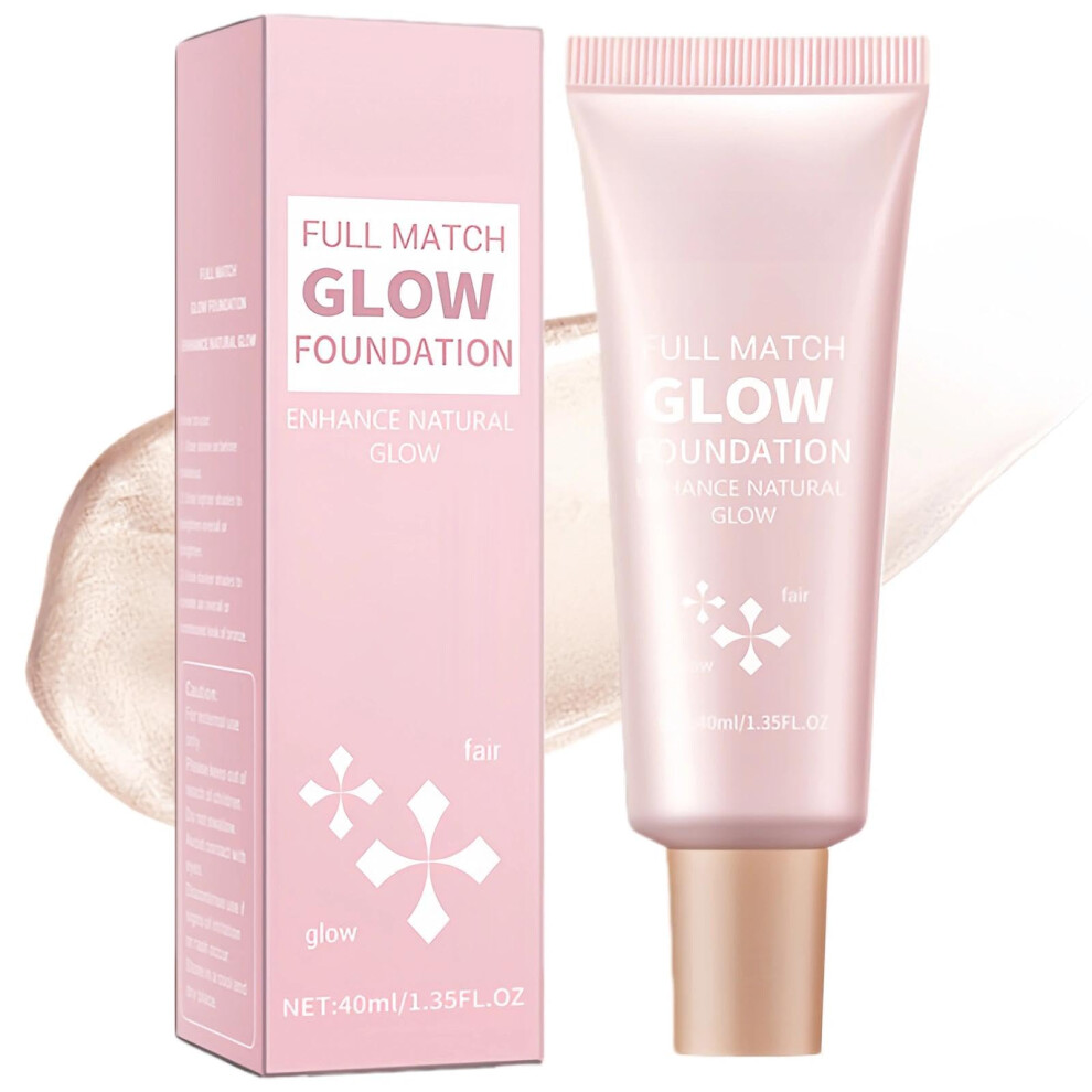 Aurolaglow Dewy Foundation-Glow Foundation-3-In-1 Waterproof Liquid Foundation With Concealer And Primer, Dewy Luminous Silk Makeup For Natural Radiant Glow
