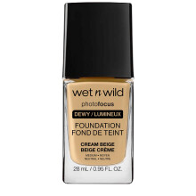 Wet n Wild Photo Focus Dewy Foundation, Hydrating Liquid Foundation for Normal to Dry Skin, Flash-Proof No White Cast, Buildable Radiant Finish