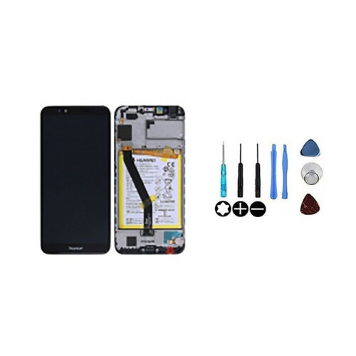 Honor Schermo LCD e vetro touch - HONOR - Honor 7A - Originale - Nero - Con chassis e batteria