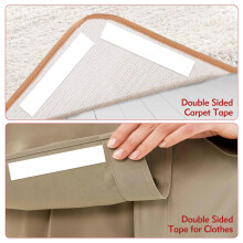 YHTCC 15mm10m Double Sided Fabric Tape, Multifunctional Double Sided Tape, Double Sided Carpet Tape, Double Sided Tape for Clothes