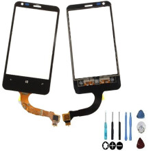 Vetro touch - NOKIA - Lumia 620 - Nero - Assemblato su telaio - Pezzo di ricambio