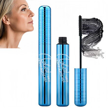 Mascara for Mature Women & Sensitive Eyes - Volumizing & Lengthening Waterproof Mascara with Large Tub Formula - Gentle