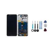 Pantalla LCD y vidrio táctil - HONOR - Honor 7S - Negro - Montados en chasis - Con batería