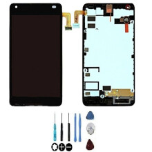 Schermo LCD e vetro touch - NOKIA - Lumia 550 - Nero - Assemblati senza telaio - Originale