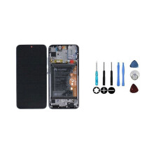 Schermo LCD + vetro touch - HONOR - Honor 10 Lite / Honor 20 Lite - Nero - Assemblato su telaio - Con batteria