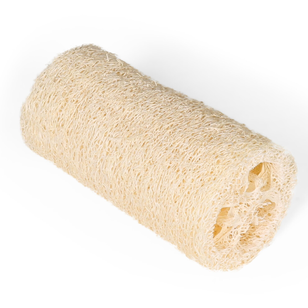 Eco Bath London Natural Loofah 5 Inch With String - Premium Exfoliating Bath Sponge, Shower Puff, Body Scrubber For Smooth And Radiant Skin