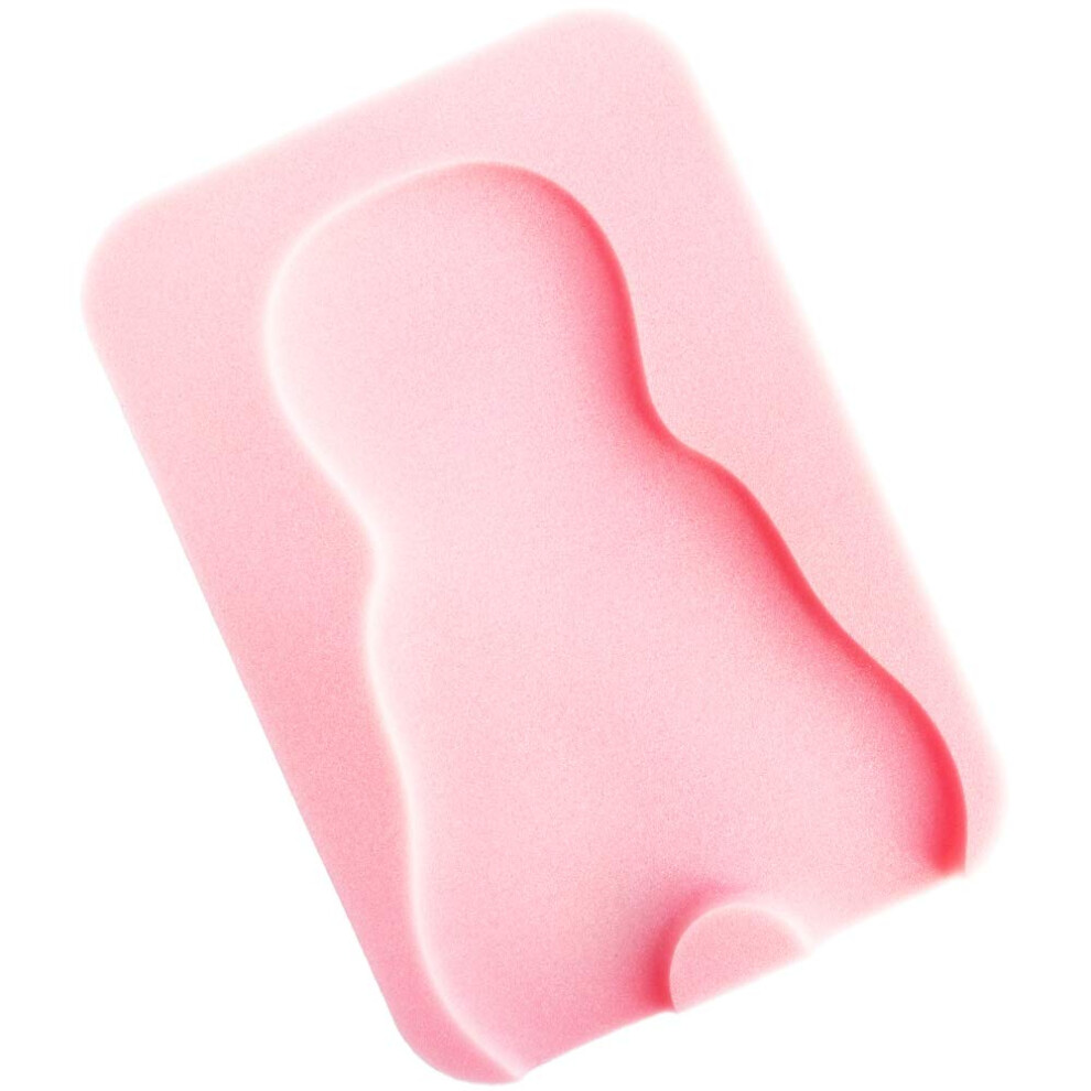Bewave Pink Baby Bath Sponge Soft Infant Bath Mat Newborn Comfy Foam Skid-Proof Cushion (Pink)