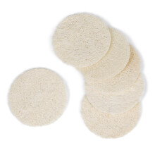 Eco Bath London Natural Loofah 6-Pack Face Scrubber for Smooth and Radiant Skin
