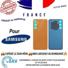 Batterie-Cache - Samsung - Galaxy S23 FE (S711B) - Orange - Premium - Rückglas
