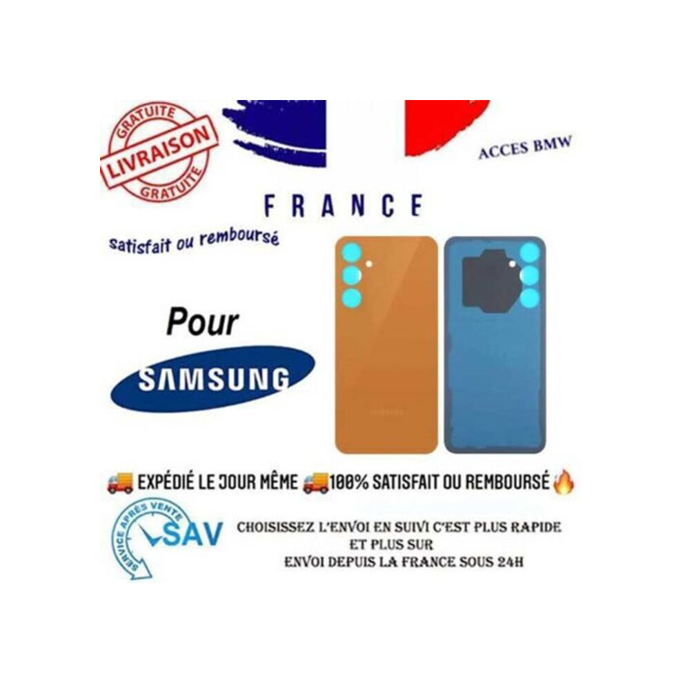 Batterie-Cache - Galaxy S23 Fe (S711b) - Orange - Premium - Rückglas Samsung 3000000269060