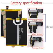 Batteria per Blackview BV6800 Pro 6580mAh Batteria per telefono cellulare Batterie