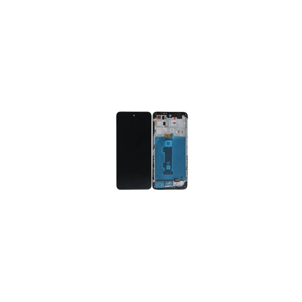 Lcd-Bildschirm - Moto E32s - Schwarz - Mit Rahmen - Bildschirmersatz Motorola 3701586829777