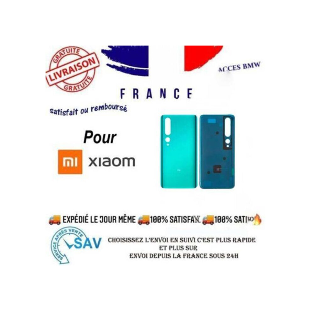 Akku Rückglas - Mi 10 - Korallen Grün - Premium - Ersatzteil Xiaomi 3000000282823