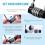 [Upgraded] Brifit Combination Padlocks, Long Safety Lock with 4 Digit Code, Cabinet Door Handle Padlock 5