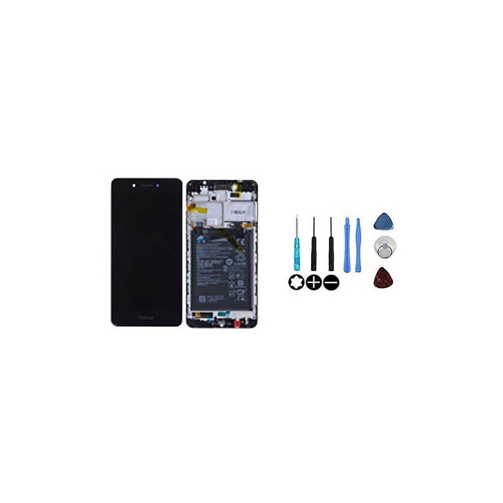 Lcd-Bildschirm Und Touchscreen - 6C - Auf Rahmen Montiert - Mit Batterie - Schwarz Honor 3701586826097