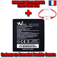 Originele batterij - WIKO - Cink Slim - Lithium Ion - Nieuw - Cadeau dubbele harten armband