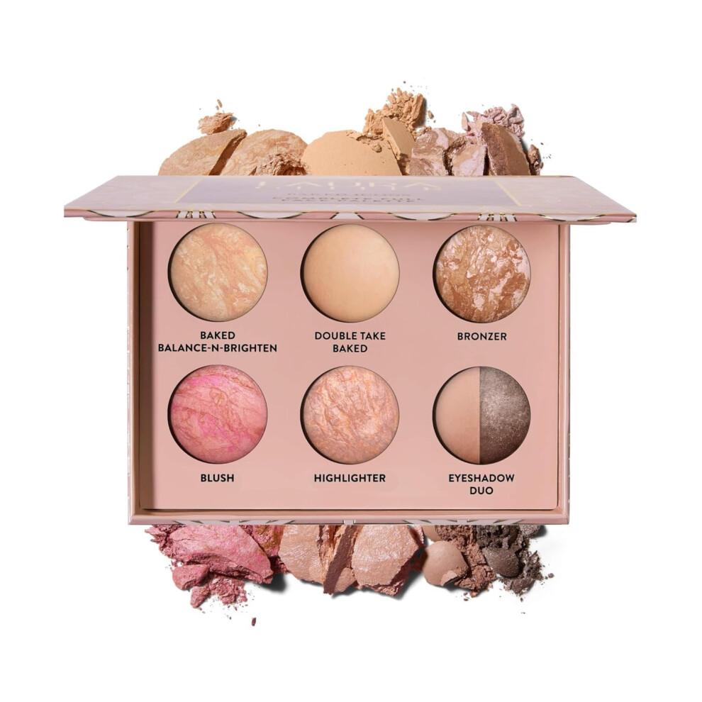 Laura Geller Beauty Light Laura Geller Baked Icons Complete Full Face Palette, | All-In-One Makeup Palette With Baked Foundations, Blush, Bronzer, Highlighter