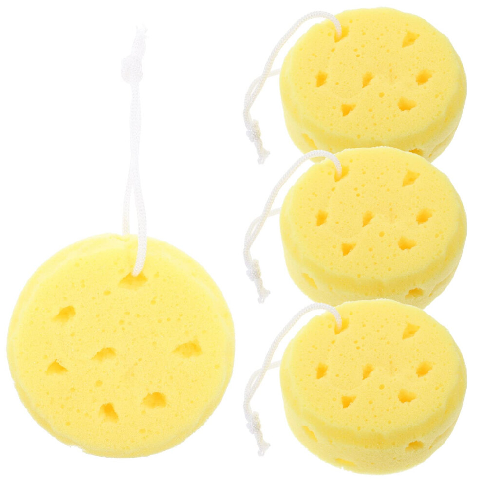 Fomiyes 4Pcs Bath Sponge Foam Loofah Sponge Body Wash Sponges Loofah Body Scrubber Shower Sponge Shower Pouf Cleaning Loofahs Sponge Body Sponges For
