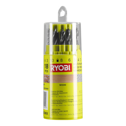 Ryobi Ryobi RAK18DMIX Mixed Drill Bit Set (18 piece) 2