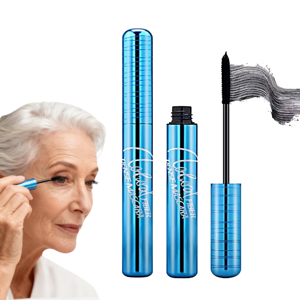 Fastoon Black Waterproof Mascara For Older Women, Mascara For Mature Ladies, Suitable For Sensitive Eyes And Thinning Lashes