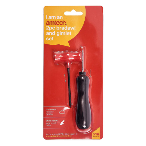 Amtech S2550 2 Piece bradawl and Gimlet Set 1