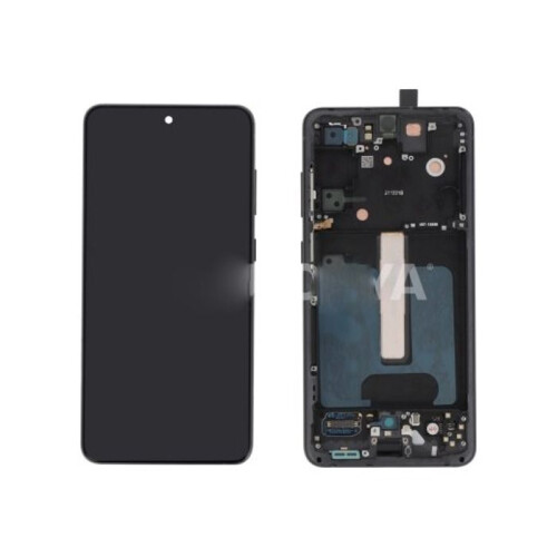 Samsung Vollbild-LCD - SAMSUNG - Galaxy S21 FE (G990B) - Graphit - Touchscreen - Mit Gehäuse