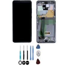 LCD-Bildschirm - SAMSUNG - Galaxy S20 Ultra G988F - Grau - Montiertes Touch-Glas - Auf Rahmen