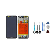 Pantalla LCD y vidrio táctil - HONOR - 9 Lite LLD-L31 - Original - Negro - Montado en chasis con batería