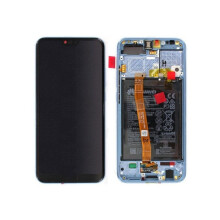 Pantalla LCD y vidrio táctil - HONOR - Honor 10 (COL-AL00/COL-AL10/COL-L29) - Gris - Montado en chasis - Con batería