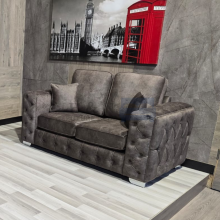 (2 Seater, Cream) Chesterfield Madrid Sofa Dapple Fabric 2 Seater 3 Seater 5 Seater Corner Sofa Modern Living Room Furniture