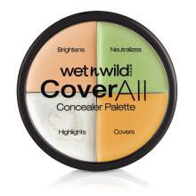 Wet n Wild, CoverAll Concealer Palette, Concealer Palette with Light-weight Formula for a Flawless Finish