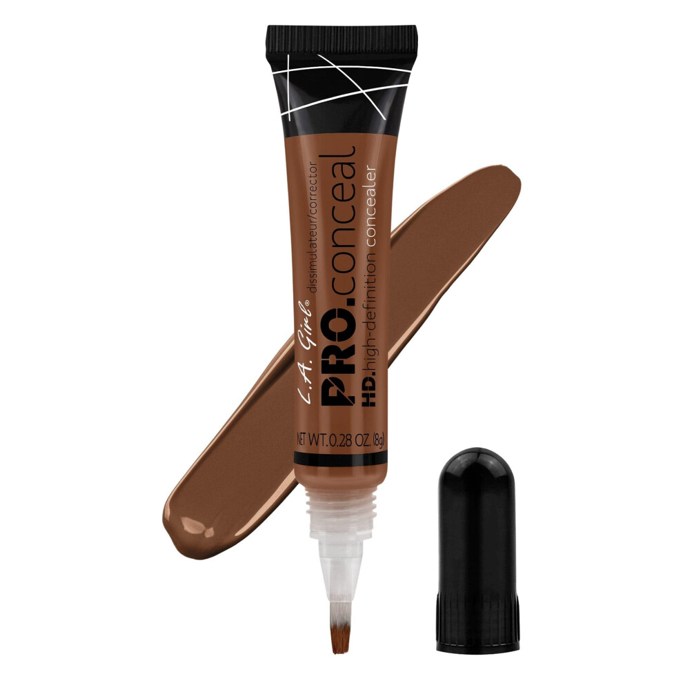 L.a. Girl Pro.conceal Hd High Definition Concealer, Espresso 8G - Creamy Blendable Formula For Flawless Coverage, Colour Correcting & Highlighting