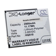 Oplaadbare batterij - VHBW - Nokia HQ510 - 2900 mAh - 3,85 V - Li-polymeer