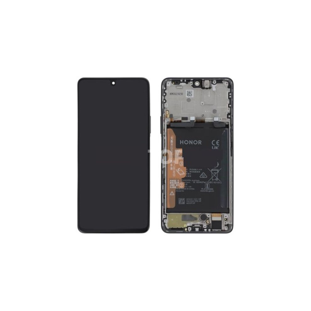 Vollständiges Schwarzes Lcd-Display - Magic 4 Lite - Auf Rahmen - Mit Batterie - Original Honor 3701586830216