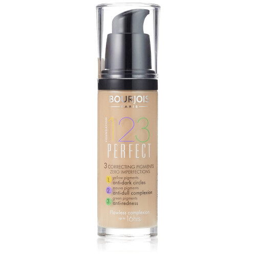 Bourjois Bourjois 123 Perfect Medium Coverage Liquid Foundation 52 Vanilla, 30 ml (Pack of 1)