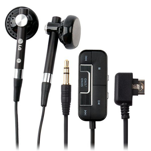 LG Cuffie auricolari - LG - KG800 - Nero - Jack 3,5mm - Cablate