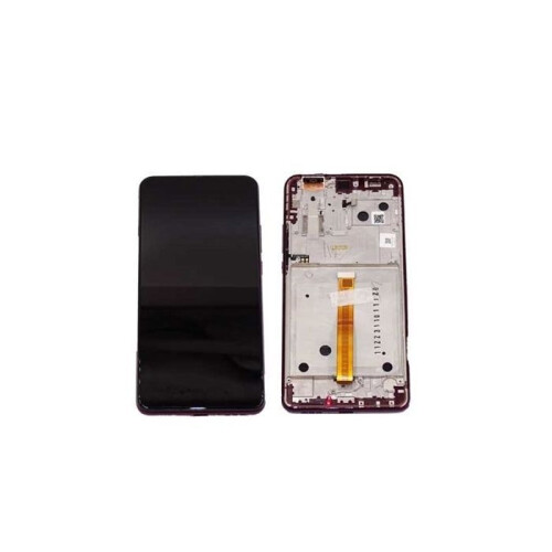 Motorola Tela LCD - Original - Motorola One Hyper - Preto - Montada no chassi - 5,5 polegadas