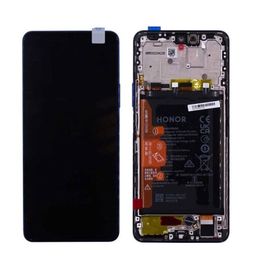 Honor Schermo LCD e vetro touch - HONOR - Magic 4 Lite - Originale - Blu - Assemblati su telaio con batteria