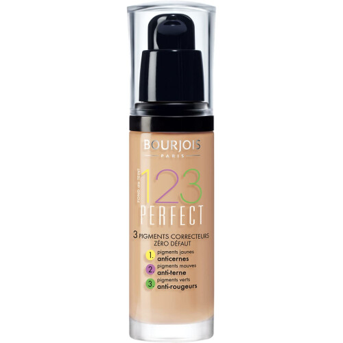 Bourjois Bourjois 123 Perfect Medium Coverage Liquid Foundation 53 Light Beige, 30ml, 363532