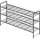 Sapateira de metal de 3 níveis, resistente e compacta. 1