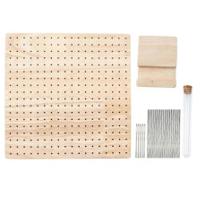 Boutique-Holz-Blockierbrett für Häkelarbeiten, Strickblockiermatte mit Stiften zum Stricken und Häkeln