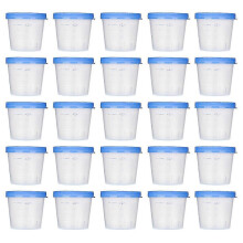 50pcs 40ml Urine Cup Plastic Sterile Urine Cups Specimen Collection Cups With Lids Urine Container Specimen Containers Urine Testing Accessories (rand