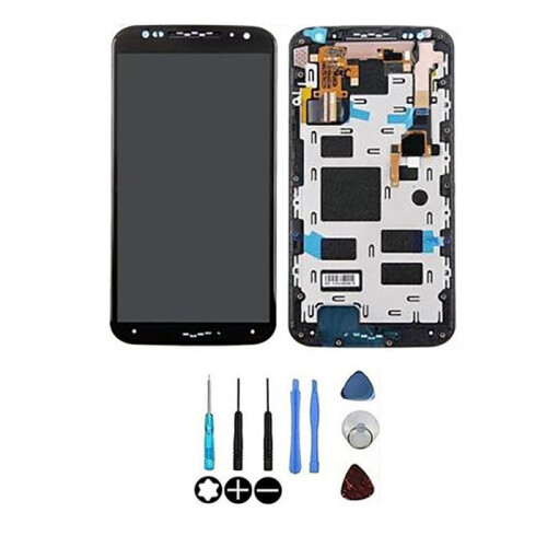 Motorola Tela LCD - Motorola - Moto X 2 GEN XT1092 - Preto - Montada com chassi - 5,2 polegadas