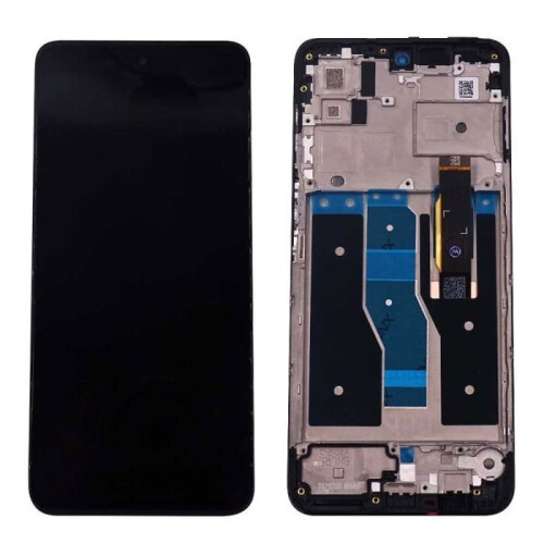 Motorola Tela LCD - Motorola - Moto G82 5G - Preto - Montada em chassi - 5,5 polegadas