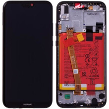 Bildschirmblock - HUAWEI - P20 Lite - Schwarz - Vormontiert - Mit Batterie
