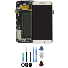LCD-Bildschirm und Touchscreen - SAMSUNG - Galaxy S6 edge (G925F) - Original - Auf Rahmen montiert - Gold