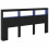 VidaXL vidaXL Headboard Black Oak 200 x 17 x 102 cm Engineered Wood 2